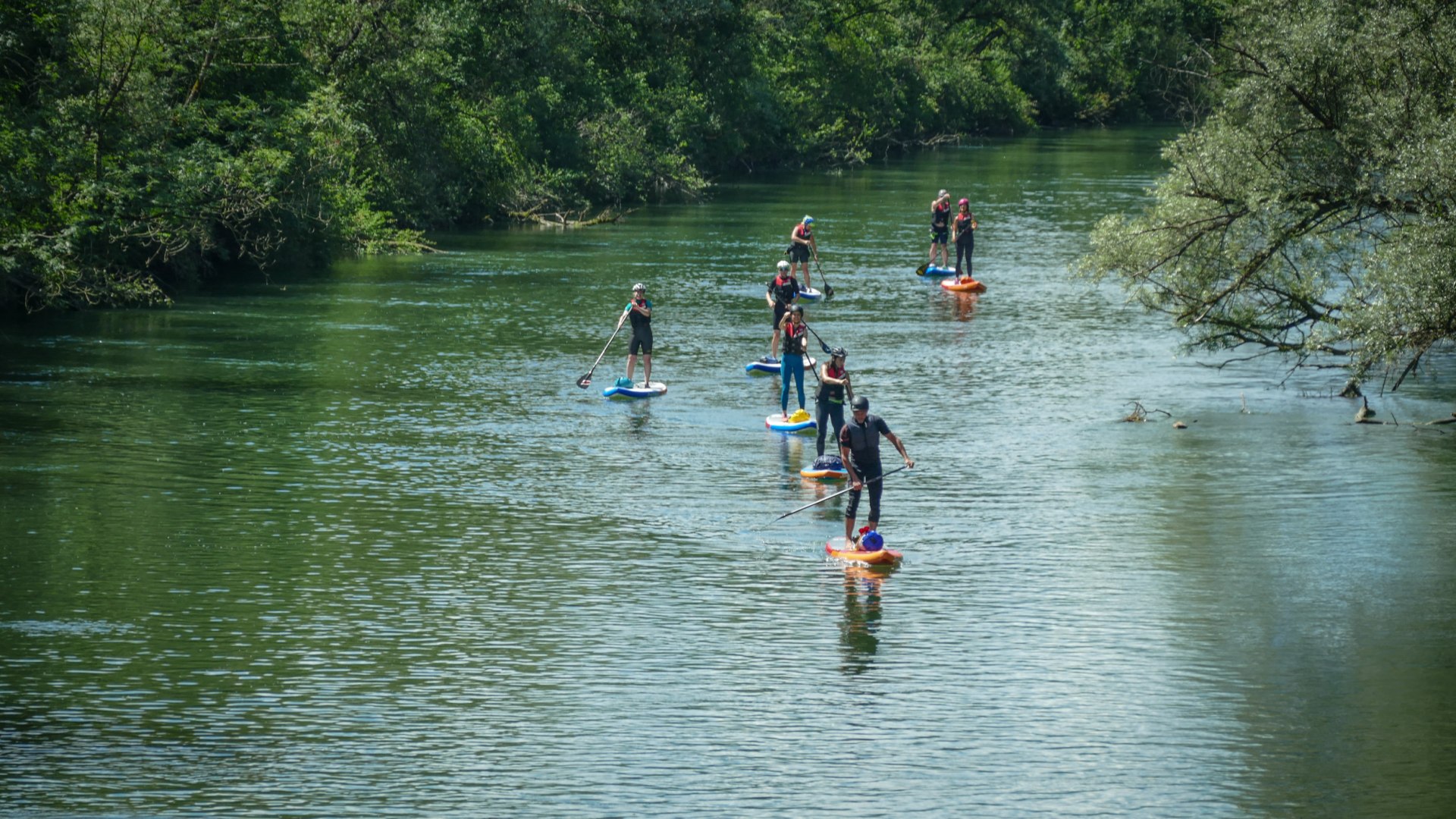 SUP Ausflug mit Andre Wacke auf der Loisach, © Andre Wacke SUP Ausflug mit Andre Wacke auf der Loisach, © Andre Wacke