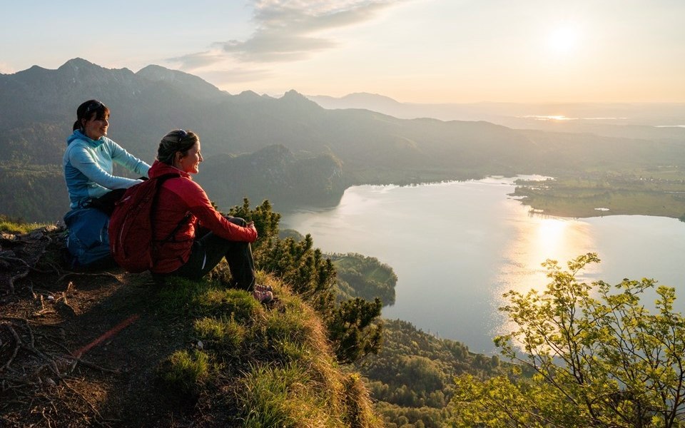 Ausblick von der Sonnenspitz auf dem Kochelsee, © Tourist Information Kochel a. See Ausblick von der Sonnenspitz auf dem Kochelsee, © Tourist Information Kochel a. See