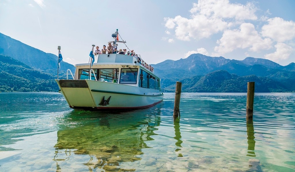 Motorschifffahrt Kochelsee, © Quelle: Tourist Information Kochel a. See, Fotograf Thomas Kujat Motorschifffahrt Kochelsee, © Quelle: Tourist Information Kochel a. See, Fotograf Thomas Kujat