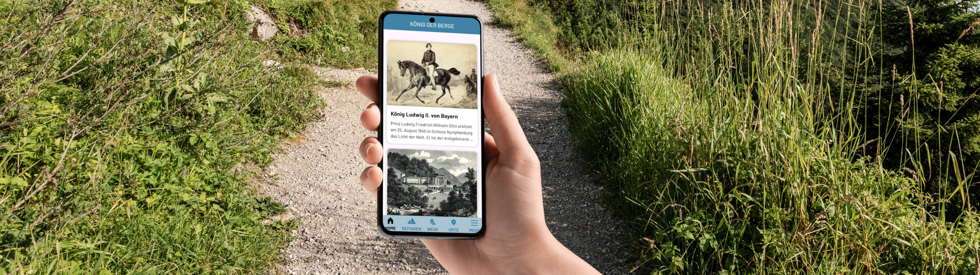 König-der-Berge-App, © Tourist Information Kochel a. See König-der-Berge-App, © Tourist Information Kochel a. See