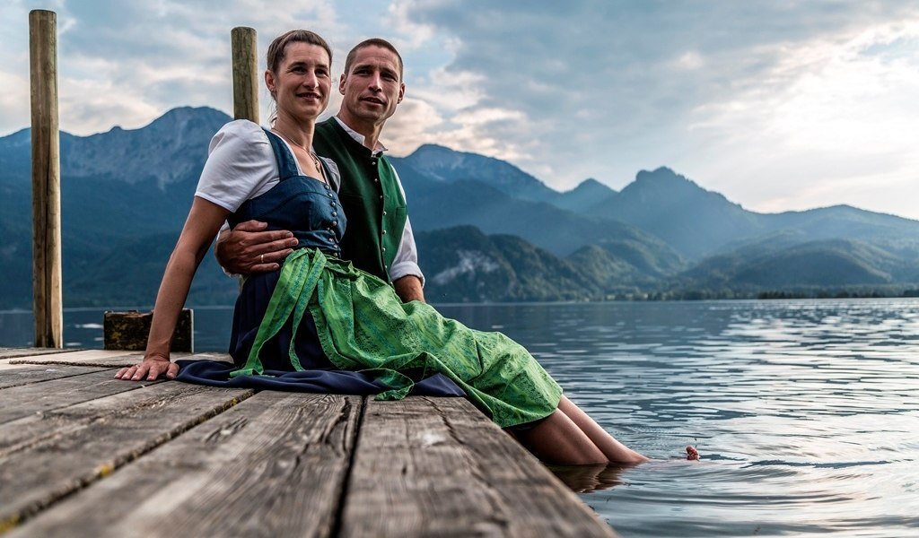 Trachtler am Kochelsee, © Quelle: Tourist Information Kochel a. See, Fotograf Thomas Kujat Trachtler am Kochelsee, © Quelle: Tourist Information Kochel a. See, Fotograf Thomas Kujat