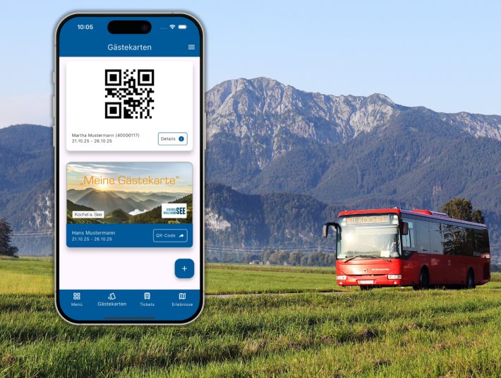 Digitale G&auml;stekarte, &copy; Tourist Information Kochel a. See