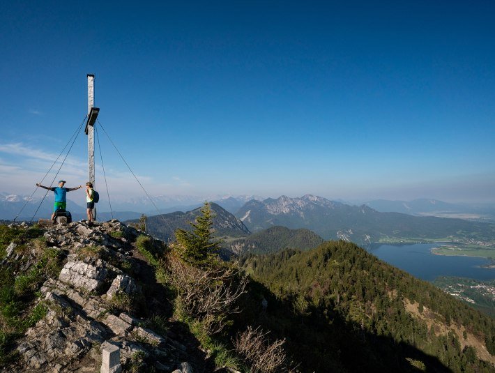 Rabenkopf-Gipfel über dem Kochelsee, © Tourist Information Kochel a. See