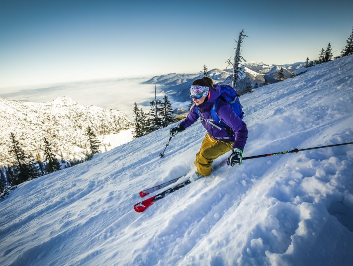 Winter Abfahrt Herzogstand, © Tourist Information Kochel a. See