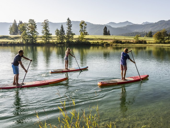 Stand Up Paddling auf dem Walchensee, © Bayern.by, Fotograf: U. Bernhart