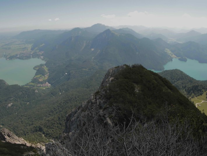 Kochel- und Walchensee , Blick vom Herzogstand