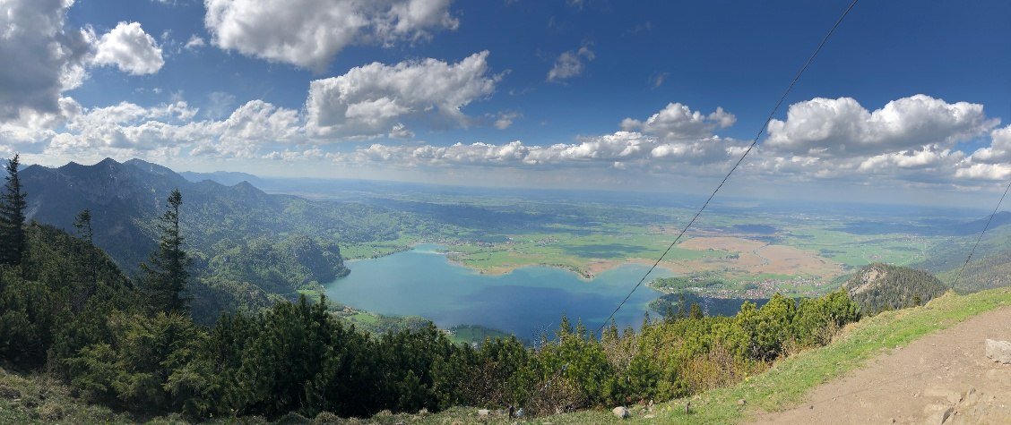 Blick vom Jochberg auf dem Kochelsee, © Tourist Information Kochel a. See